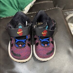 Nike Kyrie Black and Pink High-Top Sneakers with Velcro